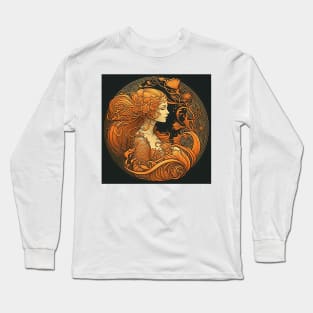 Tangerine Mermaid Long Sleeve T-Shirt